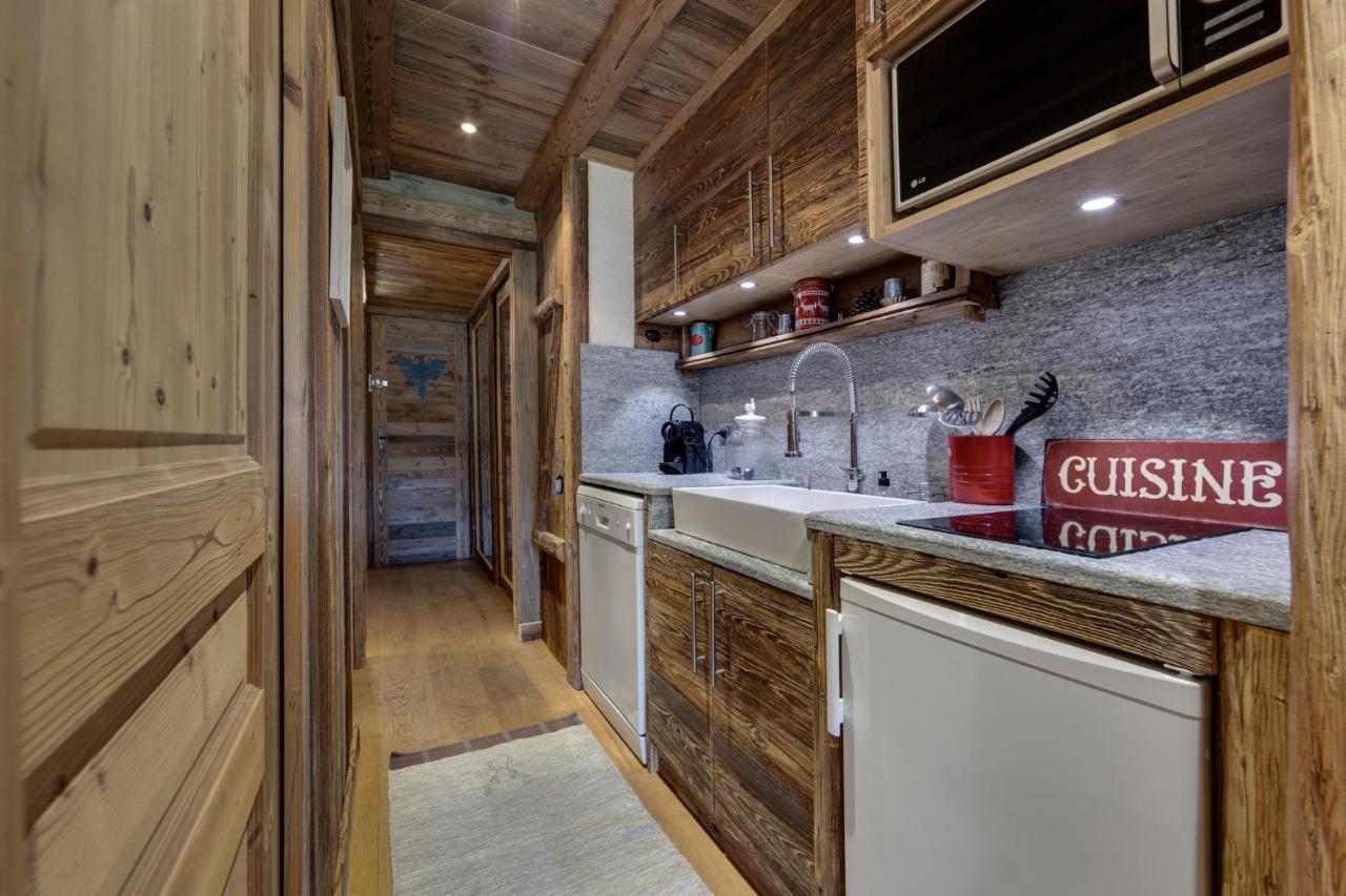 Appartement esprit chalet - Vue montagne 180 degrés Val-dʼIsère Extérieur photo