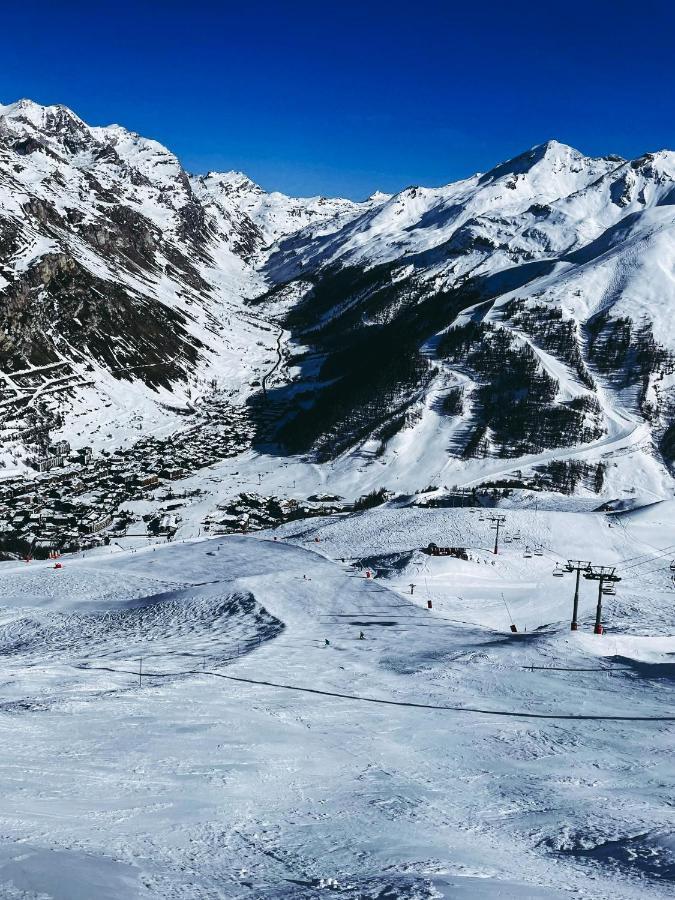 Appartement esprit chalet - Vue montagne 180 degrés Val-dʼIsère Extérieur photo