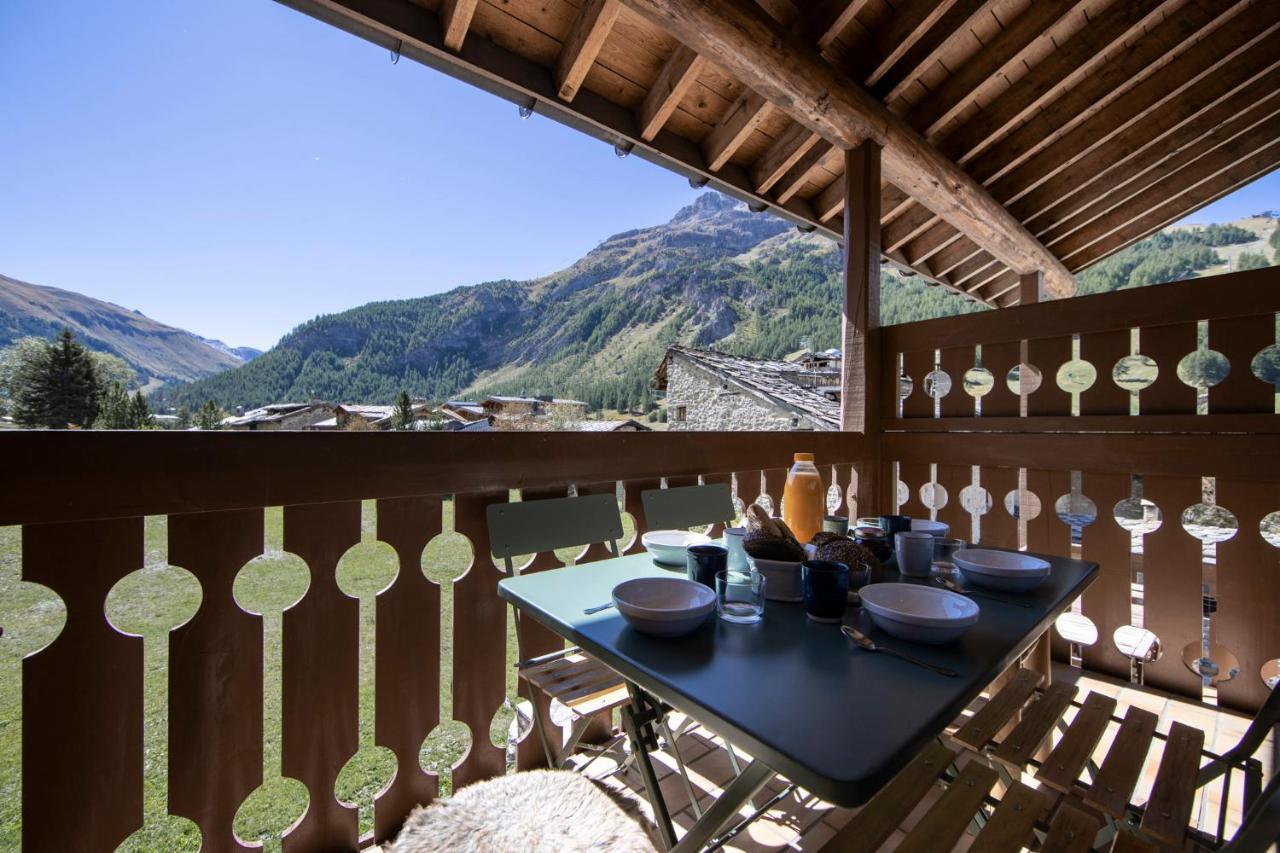 Appartement esprit chalet - Vue montagne 180 degrés Val-dʼIsère Extérieur photo